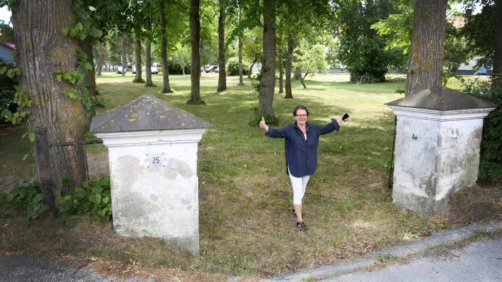 Ödetomten centralt i Slite får 20 nya lägenheter, Mait Juhlin menar att trycket efter bostäder är stort.