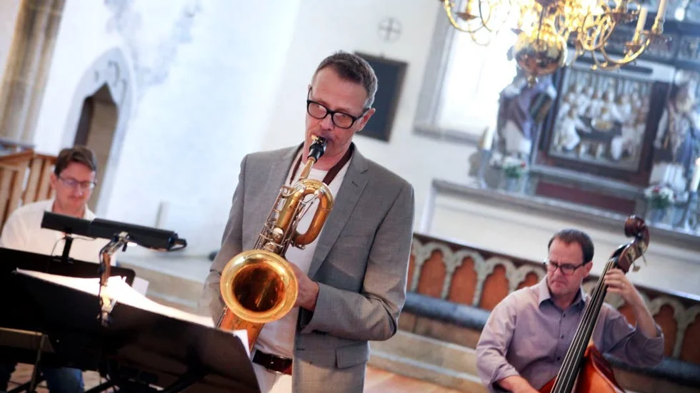 Jonas Granberg på Gullins signaturinstrument, saxofonen.