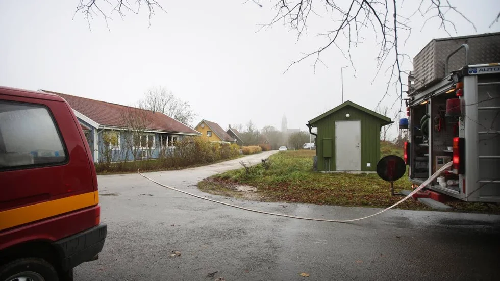 Lägenheten blev både brand- och rökskadad.