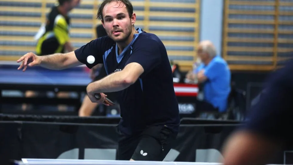 Jonas Berglund under semifinalen.