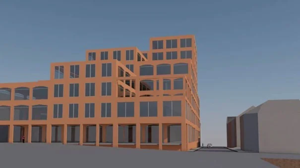 Paushuset (schematiskt) sett från Torget/Källgatan. Hur vet kommunens planförfattare att Nya Paushuset måste vara så stort fär att det ska löna sig att bygga det, skriver Staffan Stenvall. 