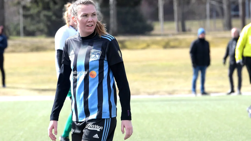 Michaela Degerman gjorde Västerviks enda mål i matchen mot Tranås/Torpa.