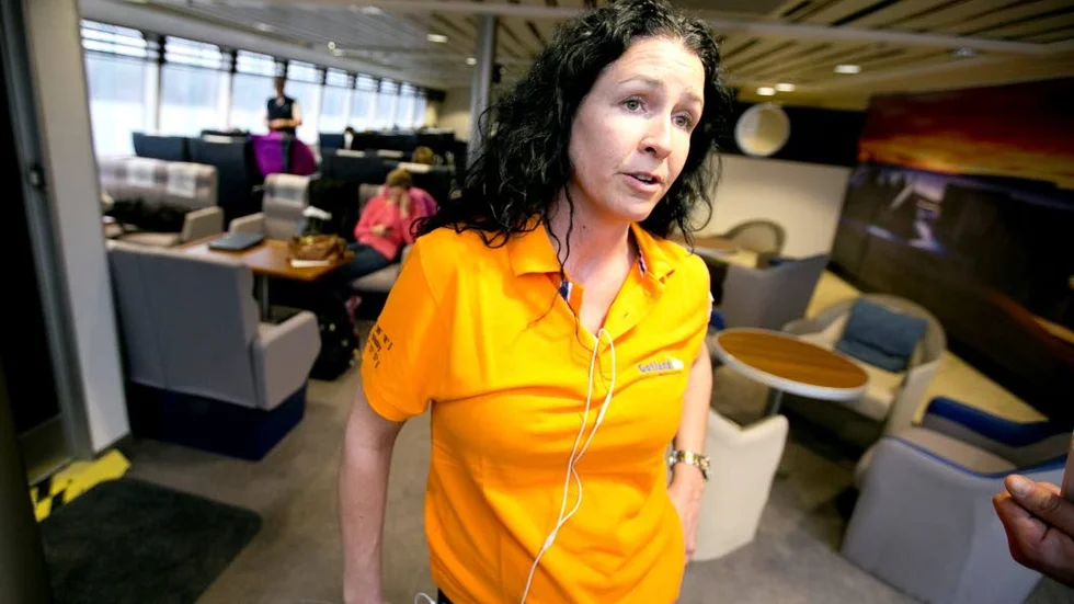 Anja Smittsarve är ombordservicechef på HSC Express.