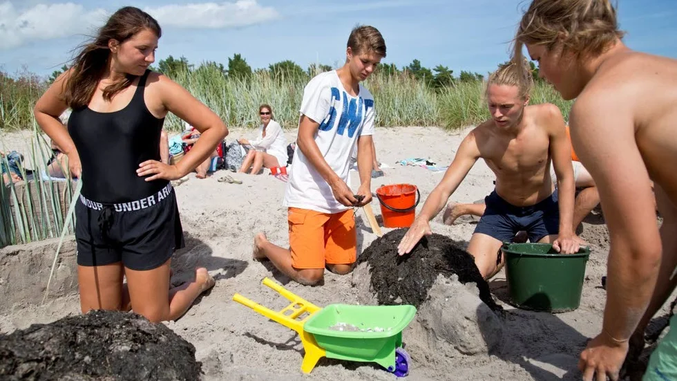 Sommarfotbollslaget. Wilma Labor, Felix labor, Sigge Labour och Petter Byström kammade hem förstapriset i familjeklassen.