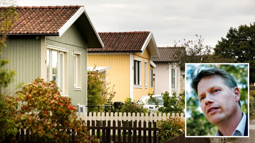 Fastighetsmäklare Johan Gudinge, Fastighetsbyrån Visby. Foto: Petra Jonsson.