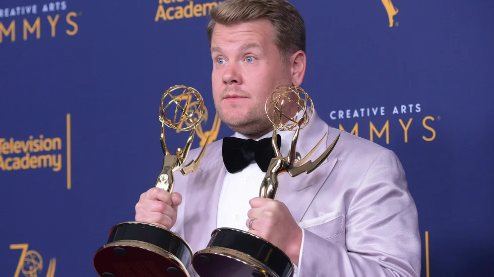 James Corden slutar som programledare för "The late, late show". Arkivbild.