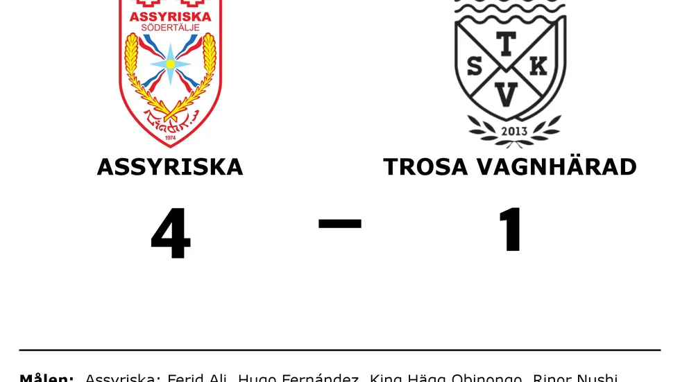Assyriska FF vann mot Trosa-Vagnhärad SK