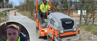 Ny asfalt ger bredare gång- och cykelbana till Dammen: "Hann inte göra det i vintras"