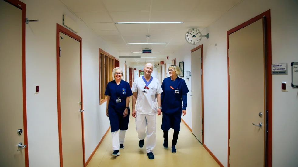 På minnesmottagningen arbetar förutom läkare Michael Lidström bland annat sjuksköterska Pia Högberg och kurator Inga-Lena Wesley.