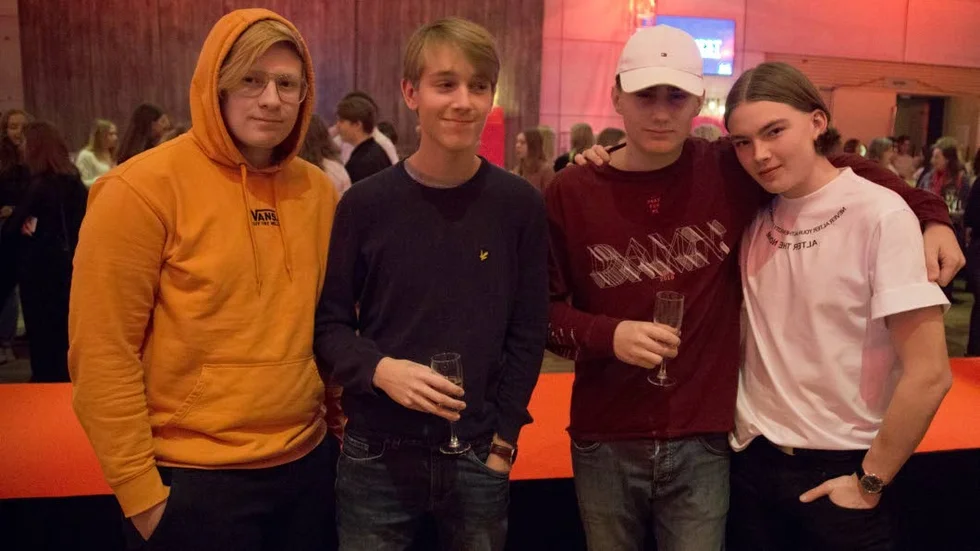 Erik Tingström, Kelvin Skärlen, Herman Österholm och Anthony Bricis.