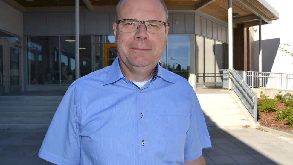 Wisbygymnasiets rektor Peter Lerman berättar att sommarens rekrytering till övervägande delen varit lyckad.