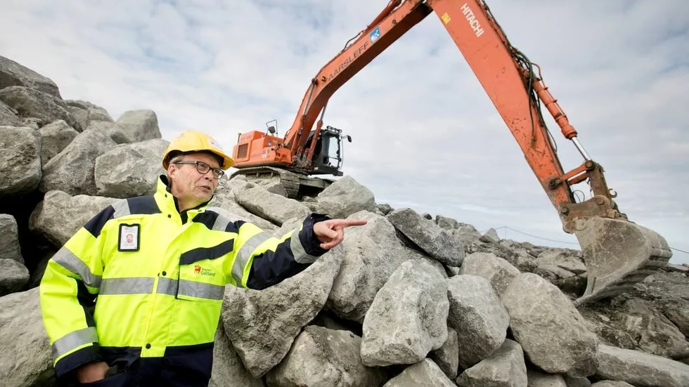 Harald Gröttvik är regionens projektledare för bygget av kryssningskajen.