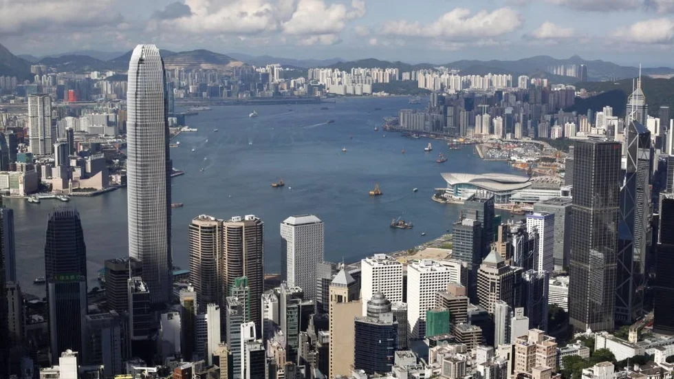 Vy över Hongkong