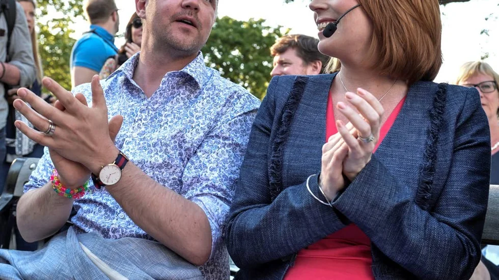 Frederick Federley och Annie Lööf i Almedalen.