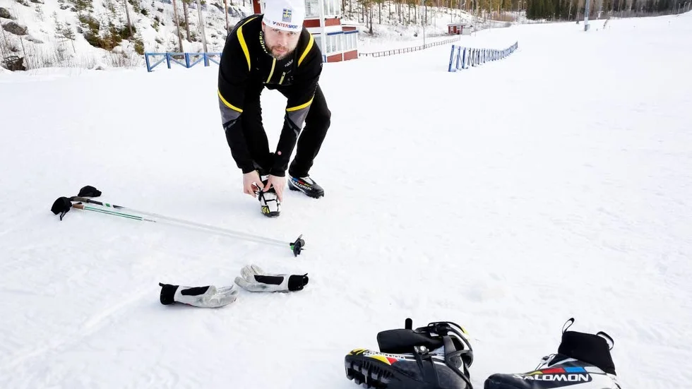 Teknikbyte. Pjäxorna för skate är styvare än de för klassisk stil, lite mer som slalompjäxor.