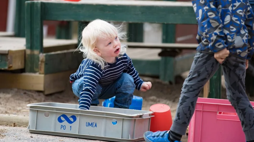 FULL FART. Det fina vädret inbjöd verkligen till utelek.