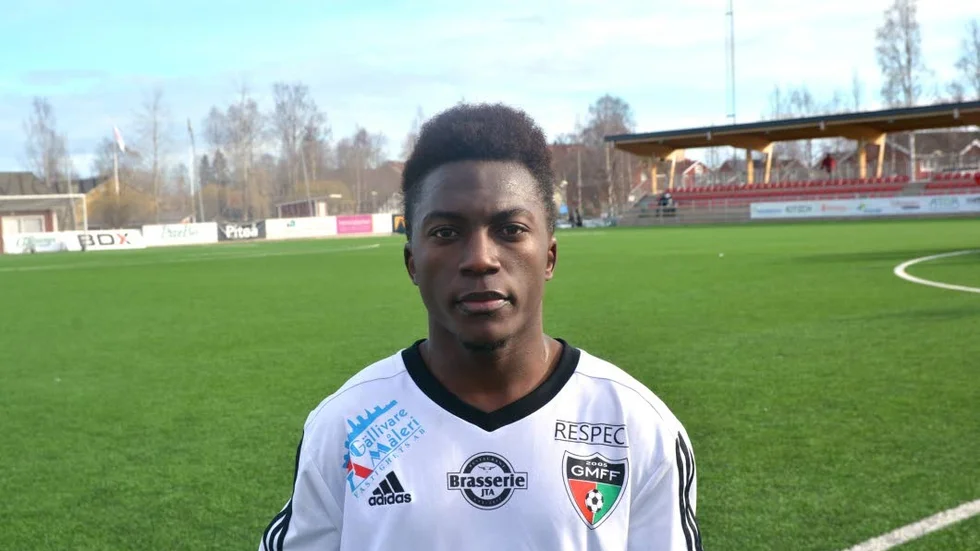 Målskytt. Tif Kiddu gjorde 2–0-målet för GMFF, men det räckte inte till seger.