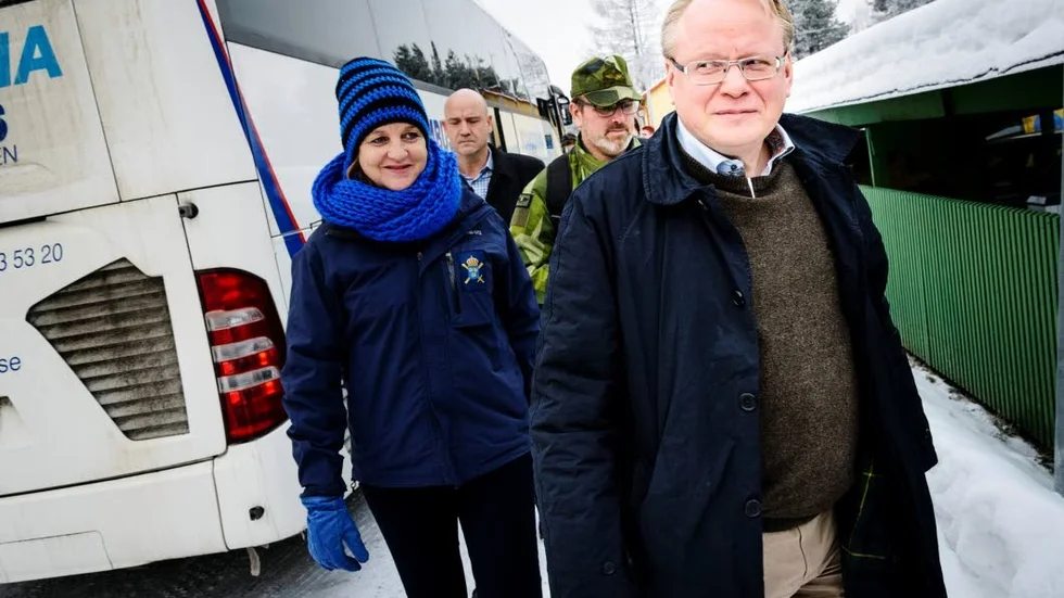 Ministerbesök. På fredagen besökte försvarsminster Peter Hultqvist Jokkmokk för att detla på ett säkerhetspolitiskt seminarium.