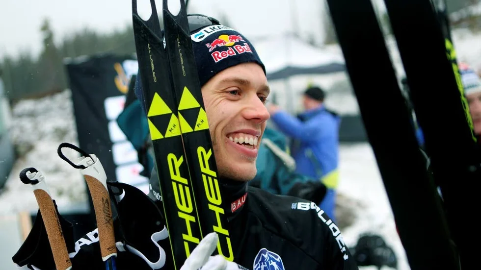 Nöjd. Marcus Hellner vann guldet i herrarnas lopp.