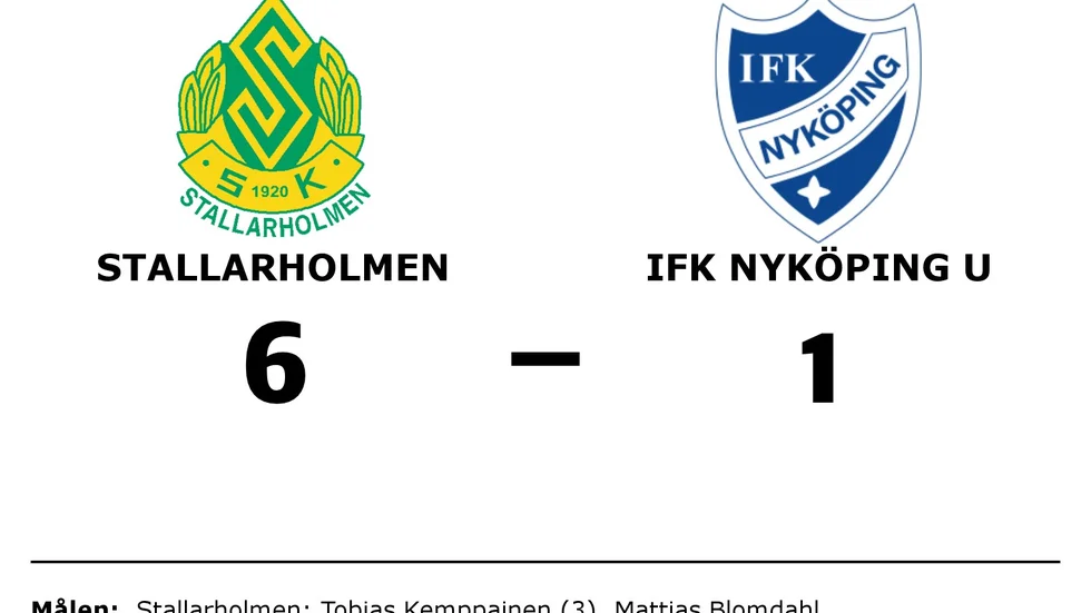 Stallarholmens SK vann mot IFK Nyköping U