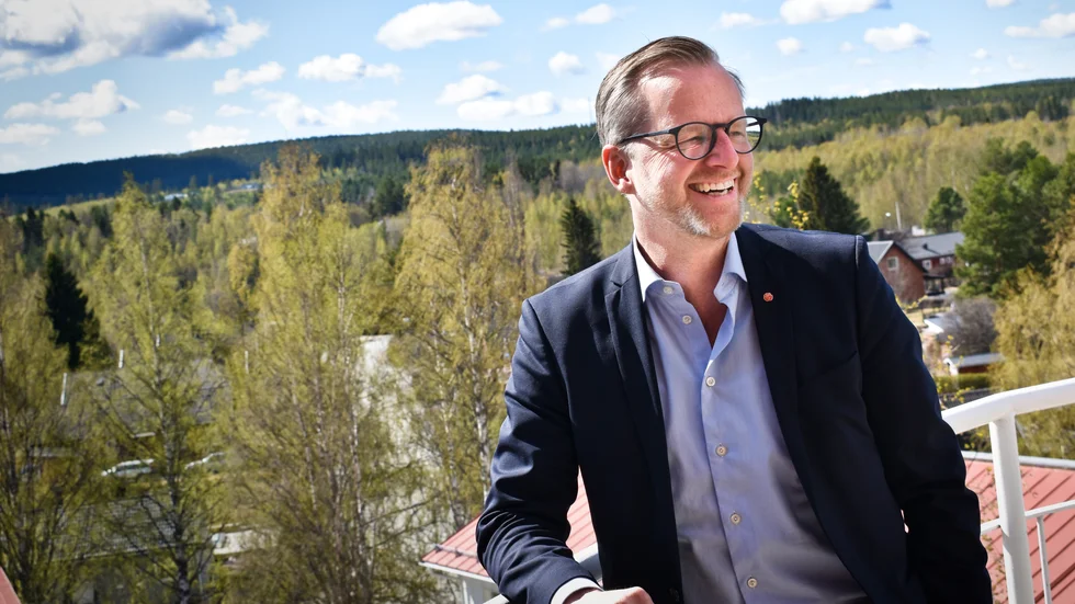 Mikael Damberg besökte Skellefteå på torsdagen.