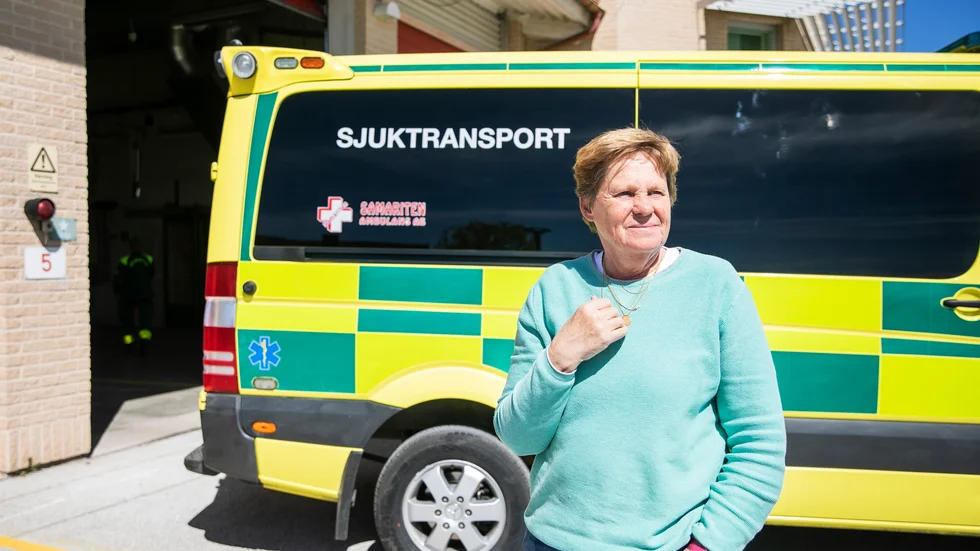 Cecilia Gustafsson, verksamhetschef för Samariten AB på Gotland, förklarar missen med ljudet.
