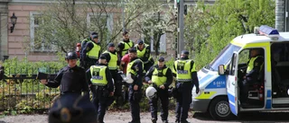 Greps vid tågspåren – demonstrerade mot Paludan