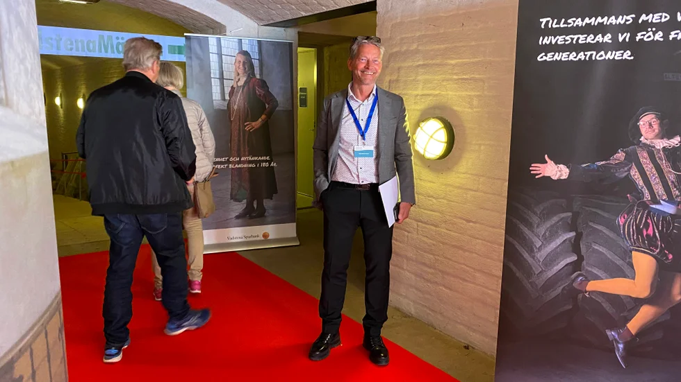 Centrumledare Mats Manfredsson har sett fram emot Vadstenamässan 2022, som nu är igång.