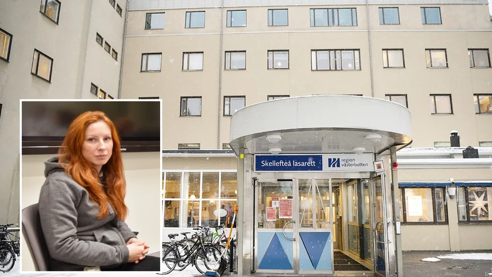 Caroline Lundqvist, huvudskyddsombud Vårdförbundet, om situationen vid medicin-geriatriska kliniken i Skellefteå: ”Personalen är utsatta för hög arbetsbelastning. Det är mycket övertid och dubbla skift. De utsätts också för etisk stress.”