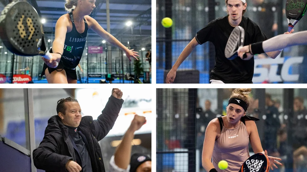 Emmie Ekdahl, Adam Gustafsson, Pär Arlbrandt och Cornelia Lister hör till Östergötlands bästa padelspelare.
