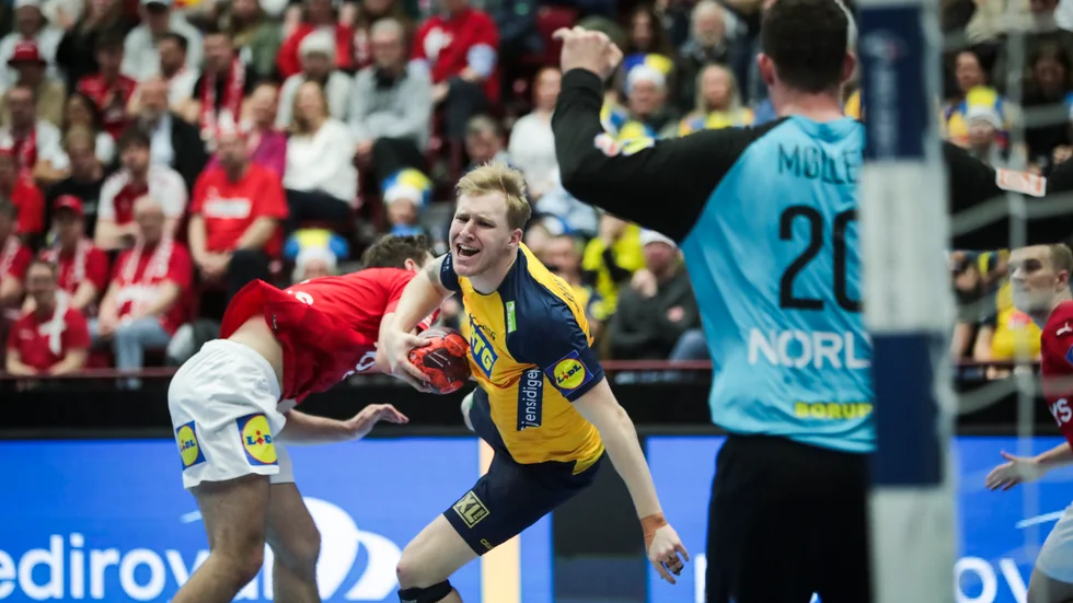 Det blev förlust mot Danmark när Sveriges handbollsherrar avslutade säsongen.