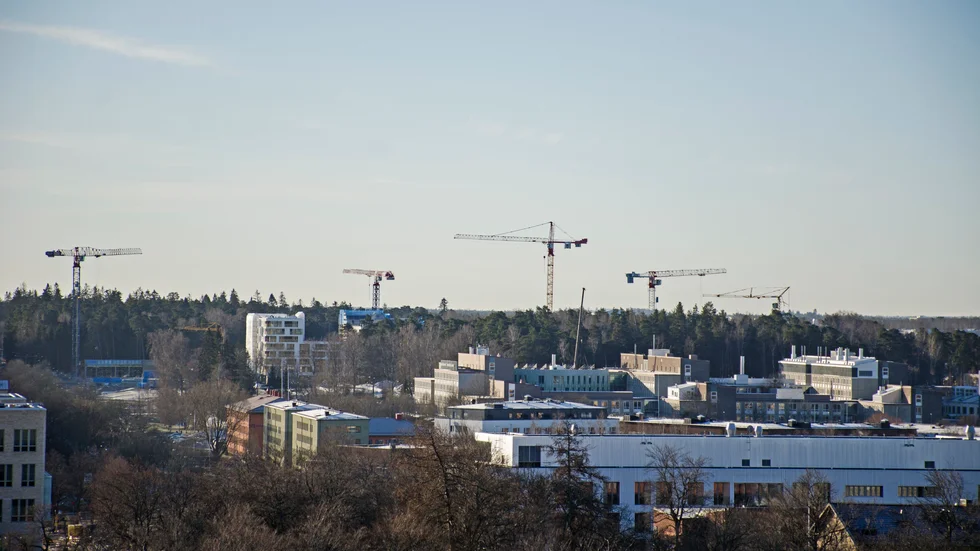 Så här brukade det rent allmänt se ut i Uppsala. Bilden är från Rosendalsområdet.