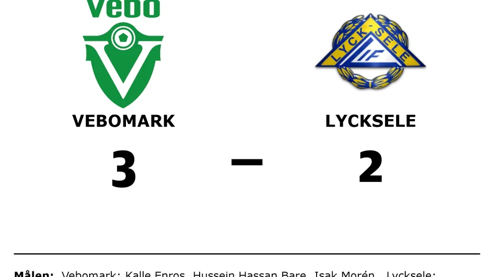 Vebomarks IF vann mot Lycksele IF 2