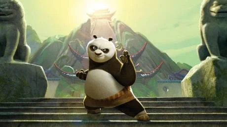 Den klumpige Po som drömmer om att bli kung fu-krigare, är både vacker, smart och rolig.                Foto: UIP