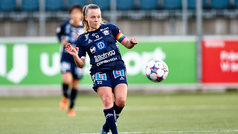 Olga Ahtinen vann många dueller på mittplan för LFC.