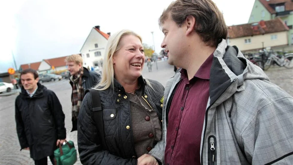 Catharina Elmsäter-Svärd (M) och Moderaterna på Gotlands ordförande Stefan Wramner.