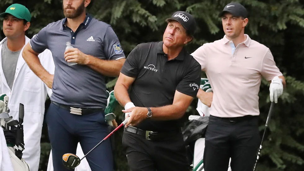 Dustin Johnson och Phil Mickelson är två av stjärnorna som ska spela den nya saudiska touren Liv Golf. Rory McIlroy är inte en av dem. Arkivbild.