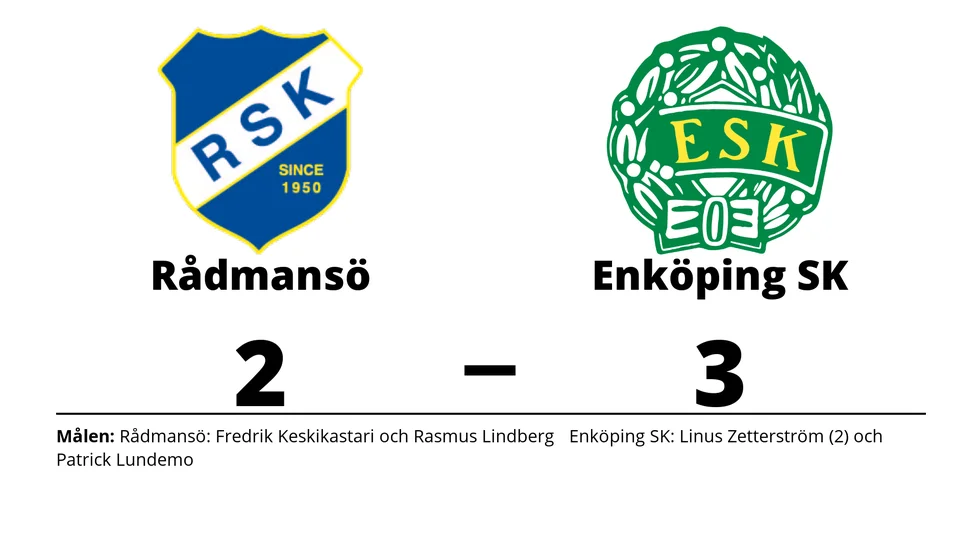 Rådmansö SK förlorade mot Enköpings SK FK