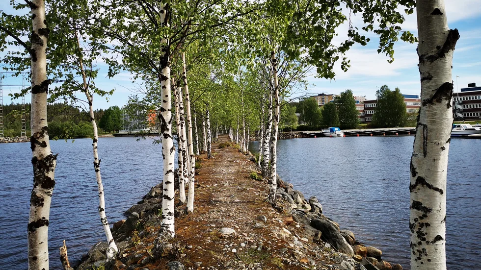 Piren vid Strömbackastrand.