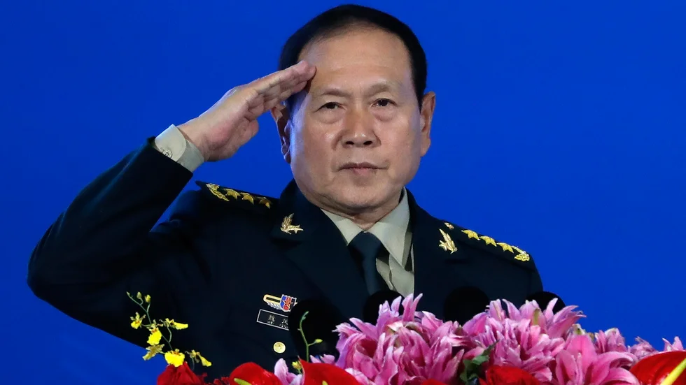 Kinas försvarsminister Wei Fenghe. Arkivbild.