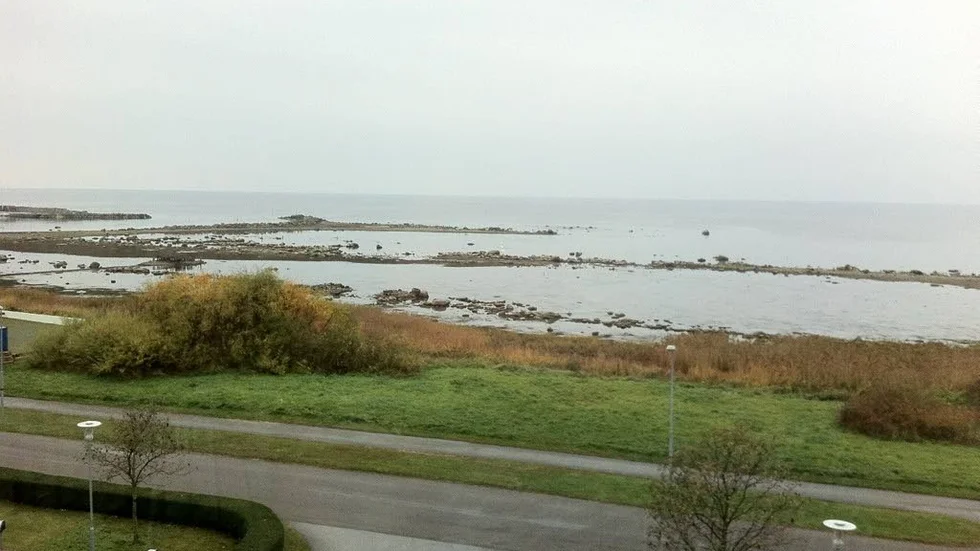 Låga havsnivåer vid Snäck i Visby.
