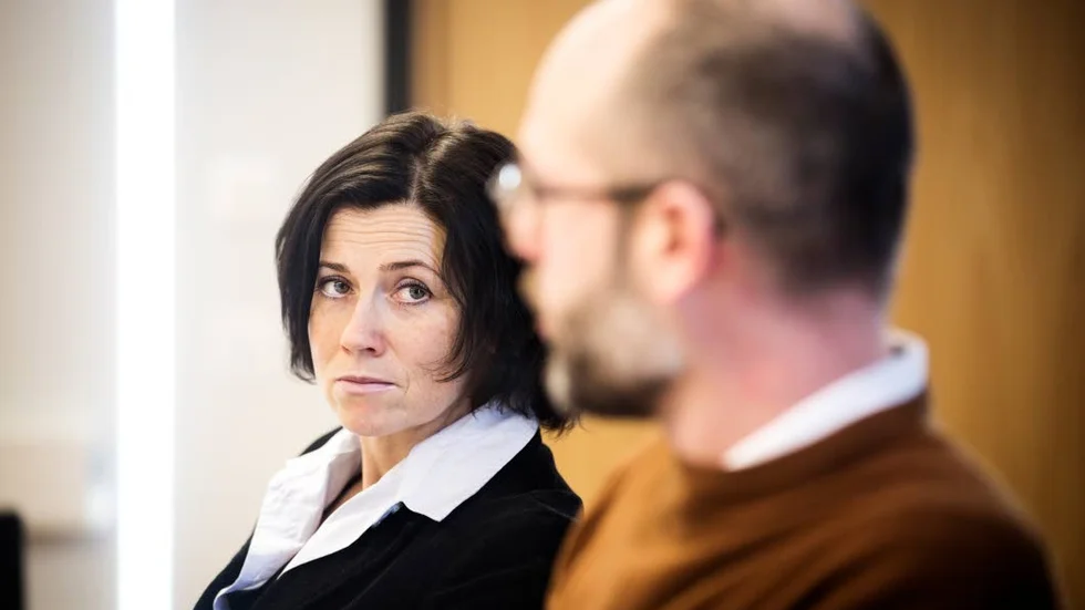 Förvaltningens chef Maria Modig och nämndens ordförande Filip Reinhag.