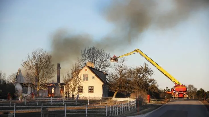 Brand Fjärdinge Gothem
