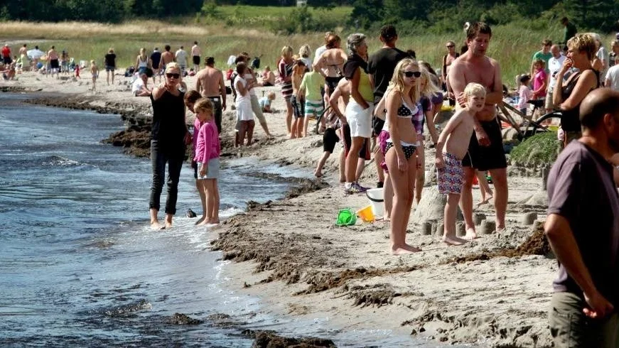 Badstrand. Arkivbild: Tobias Wallström.