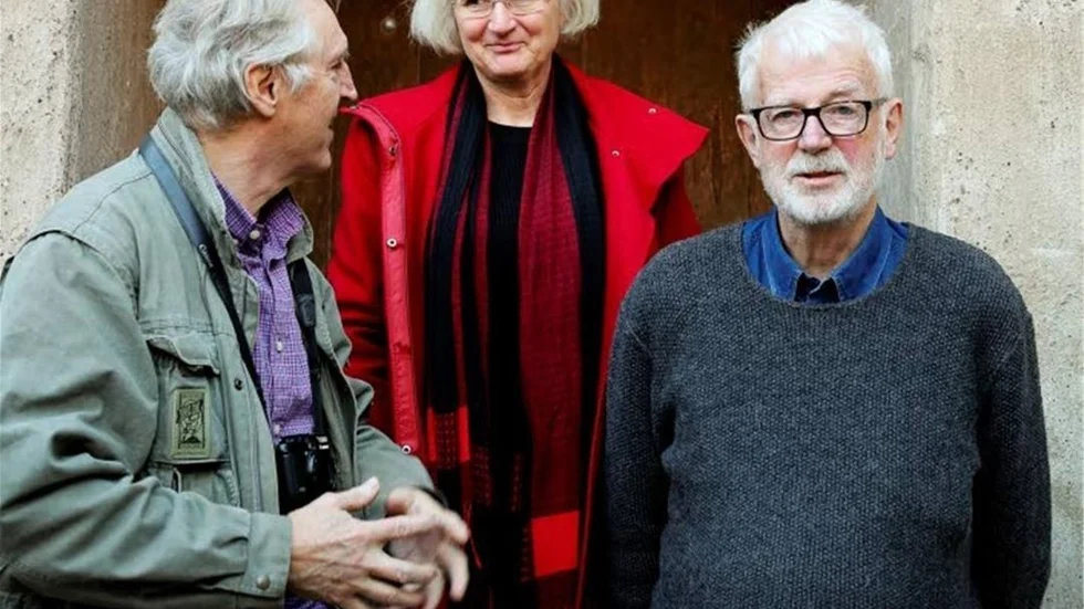 Bokmakarna. Från vänster: Bengt af Geijerstam, Eva Sjöstrand och Christer Jonson.