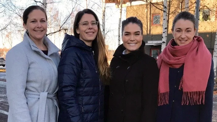 Marie Lundmark, Anette Strömquist, Sabina Jonsson och Helena Eriksson.