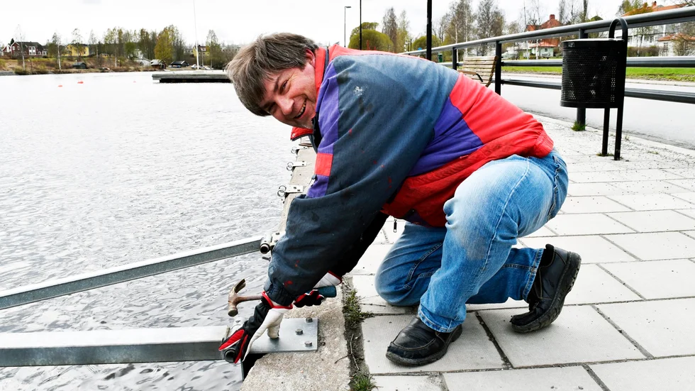Redan i veckan är de första båtplatserna redo för båtar.