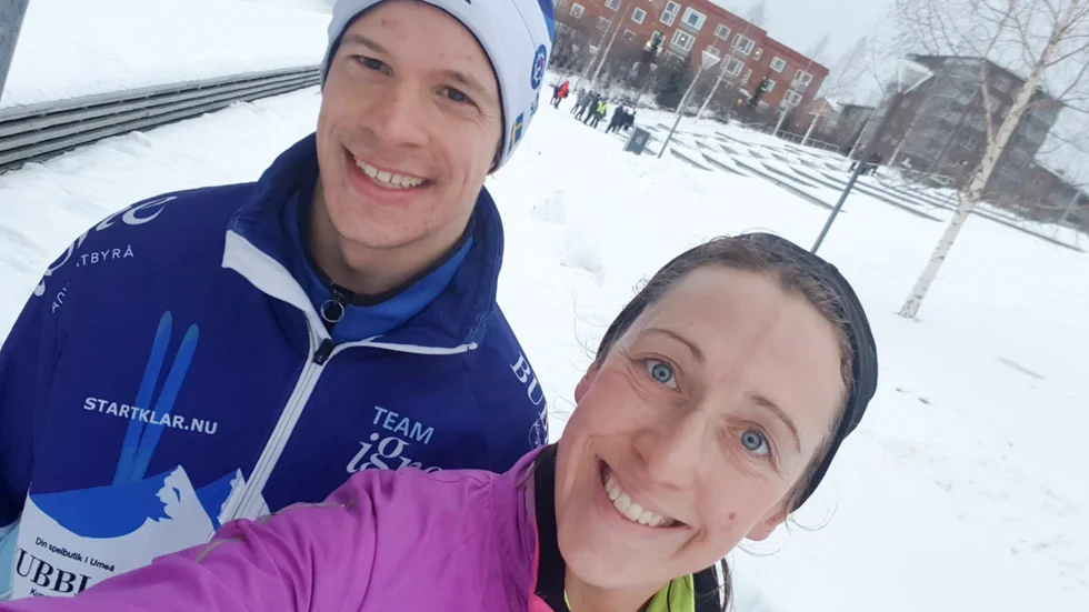 Jonatan Björnberg och Maja Gren Skog.