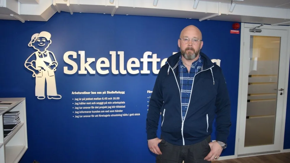 Mattias Lundström, vd på Skelleftebygg