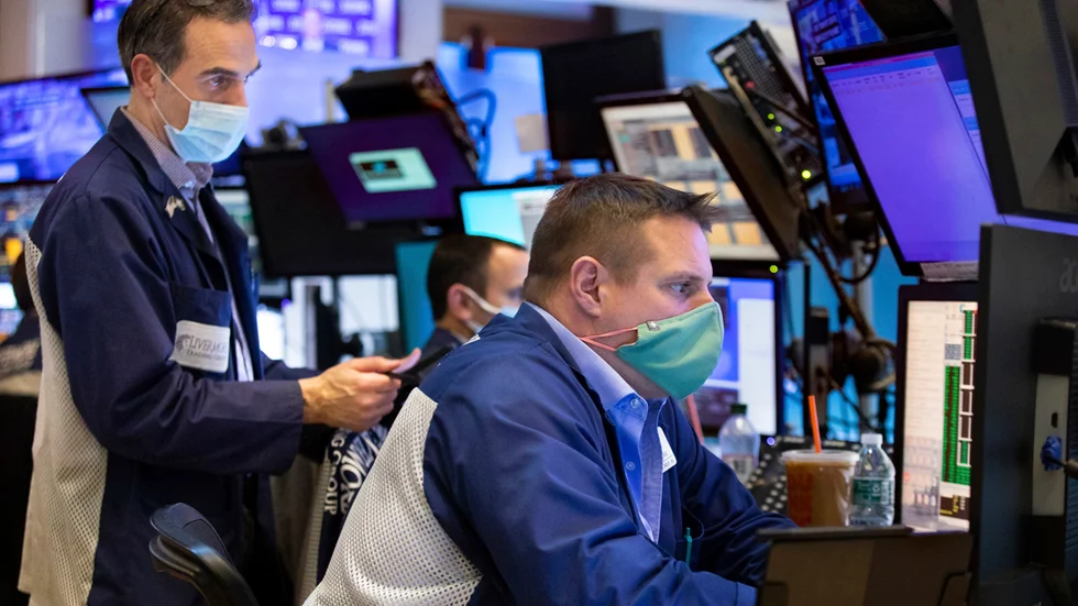 Mest nedåt på Wall Street. Arkivbild.